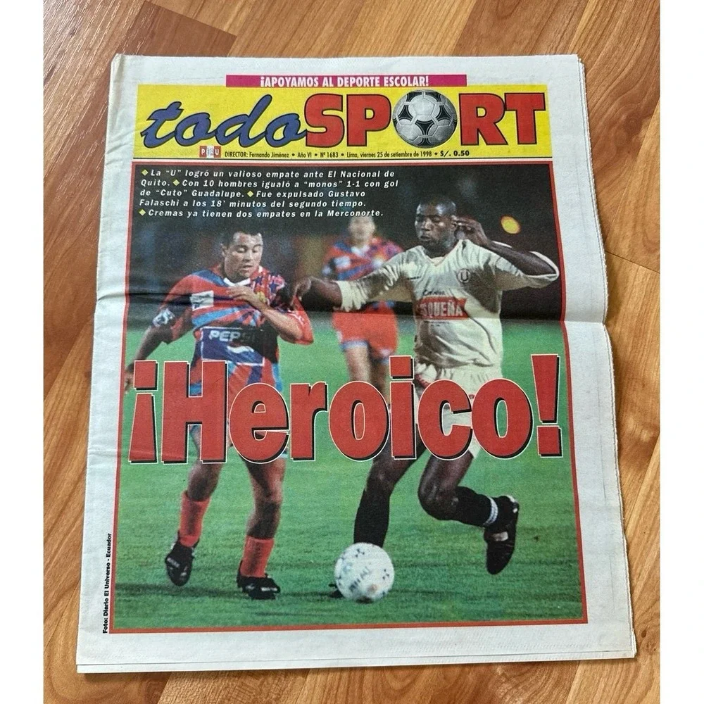 VTG Todo Sport‎ Soccer Newspaper 1998